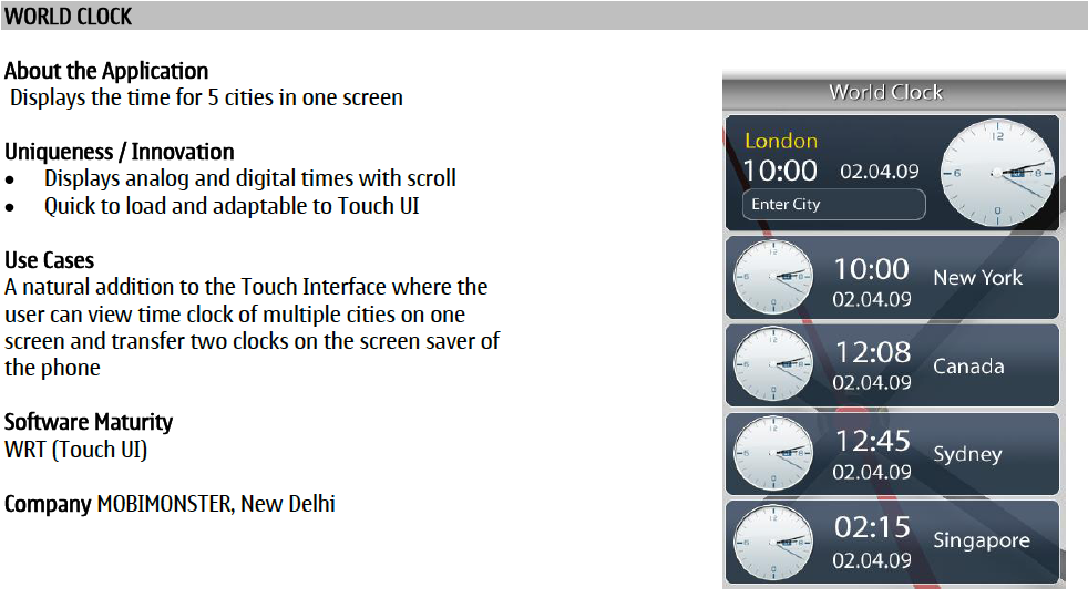 N97 India Specific Widgets