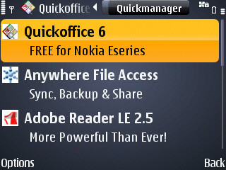 Free QuickOffice 6 Upgrade (Office 2007 Compatibility) For Eseries 